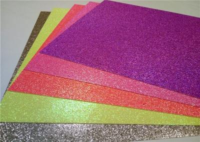 Heat - Resistant Sticky Back Glitter Paper , Handmade Adhesive Glitter Paper