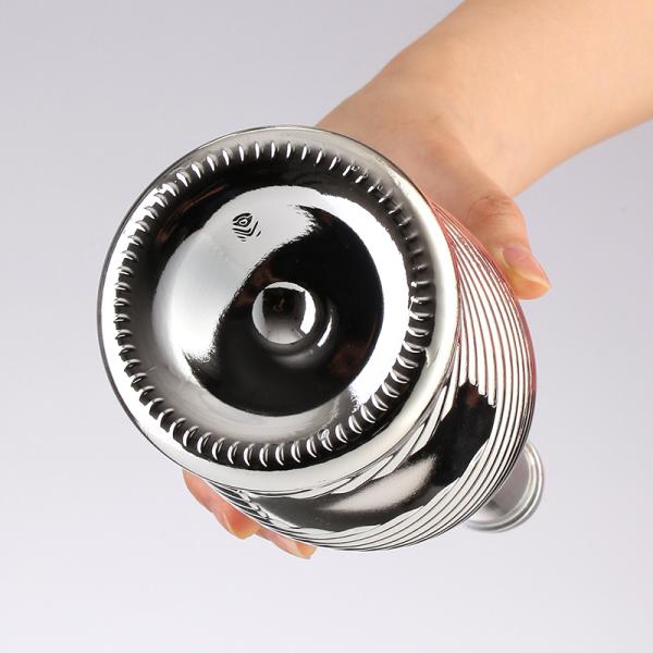 750 мл Античная голубая бутылка шампанского стеклянная бутылка вина с винной бутылкой