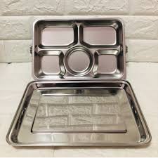 Caja Bento de comida de acero inoxidable personalizada para comida rápida para llevar ISO9001 2008 aprobada