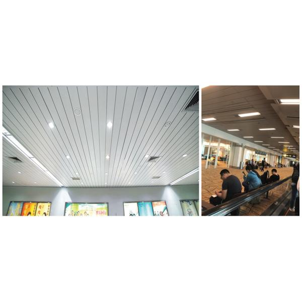 G Strip 0.5mm Aluminum Metal Ceiling Panels 100mm Width Powder Coated