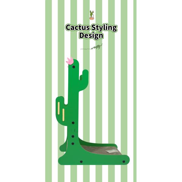 Protect Your Furniture with Green L Shape Cat Scratcher Pad and Ball Toy 490g