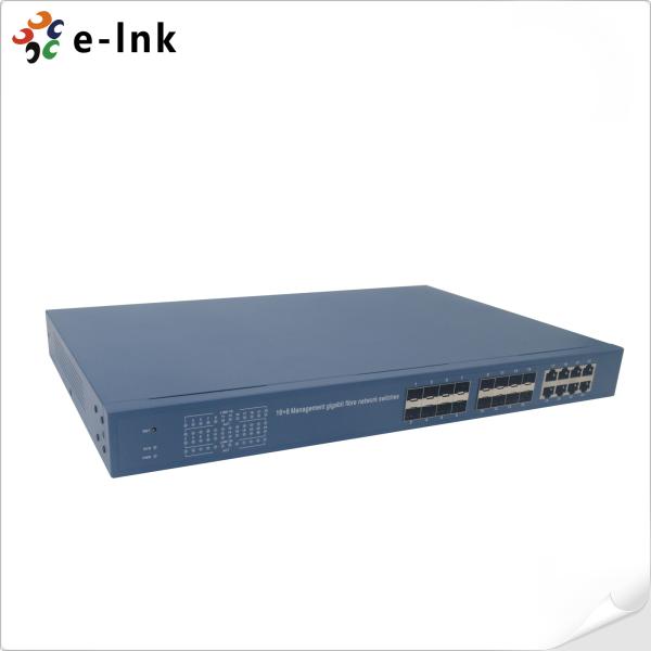 Commutateur fibre Gigabit de gestion 8G + 16SFP