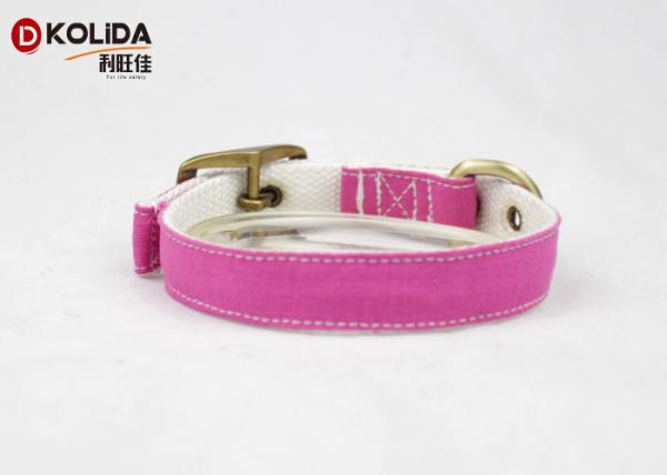 Pin Buckle Nylon Dog Collars Durable High Tensile Strength For Large Dogs
