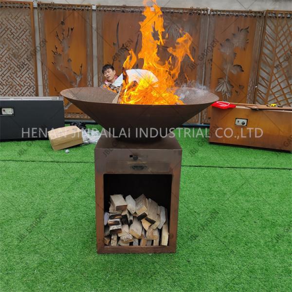 Resistência de abrasão de aço de cozimento exterior do poço D1000mm do fogo do hemisfério de Corten