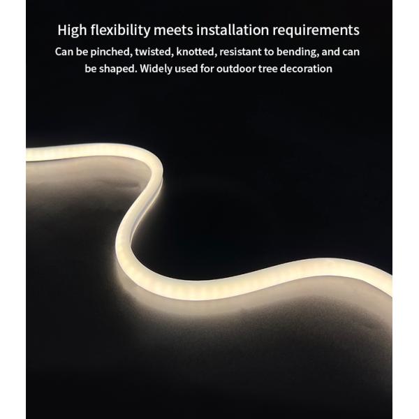 Tira de neón de silicona flexible e impermeable 13*13 Tira de luz LED de silicona para exteriores IP65