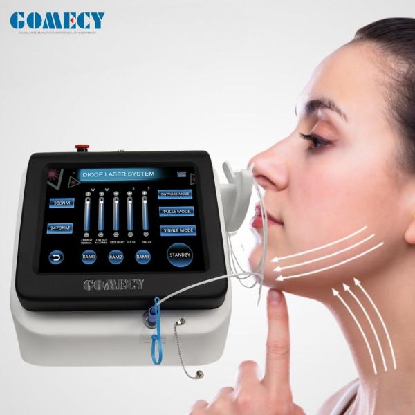 Face Lifting 980nm 1470nm Diode Lasers Liposuction Machine Skin Tightening Endolifting Machine