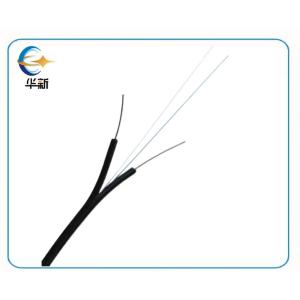 GJXH FTTH Drop Cable LSZH Flame Retardant 1 Fiber Galvanised Single Mode Fiber