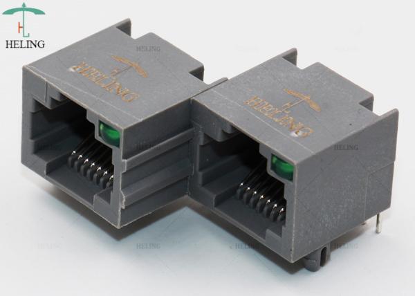 Conector Unshielded Jack modular dos ethernet RJ45 1 x 2 portos para o repetidor da rede