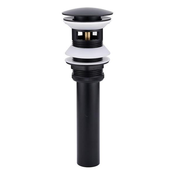 PNF acima da bacia Matt Black Finish da bacia do dissipador do torneira da bomba de dreno do desperdício do bronze da água