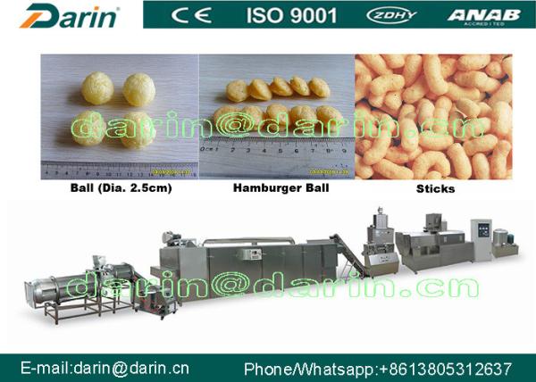 Extrusora soprada do alimento/inflamento da extrusora do alimento/do alimento petisco do milho que faz a máquina