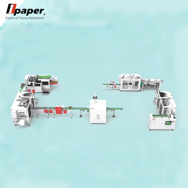 Facial Tissue Cutting Machinery for Small Businesses and 120-160L/min Air Consumption