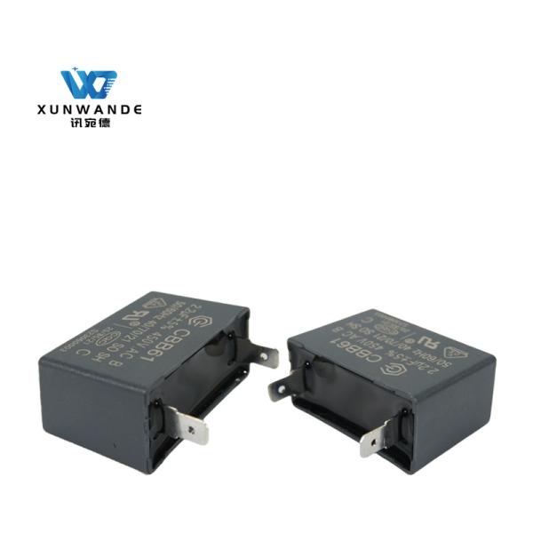 CBB61 Capacitor de filme Ventilador de célula 450V 2.2UF SH Tipo terminal Capacitor classe B