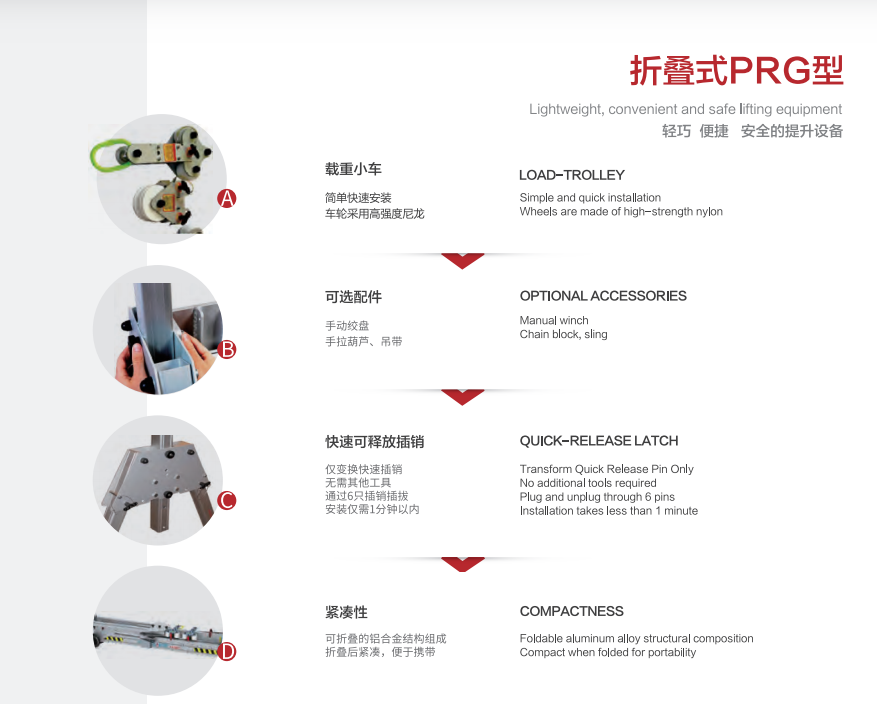 Lightweight Mini Aluminum Gantry Crane with 450 kg Capacity for Small Scale Operations