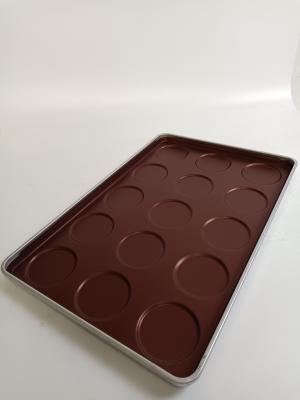 Molde raso perfurado Pan With Non Sticking Coating do bolo de Hamburger