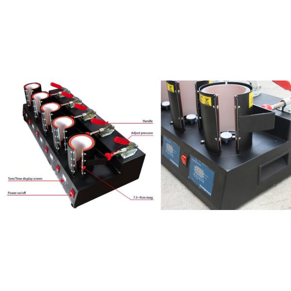 5 в 1 автоматической печатной машине 110V для кружки