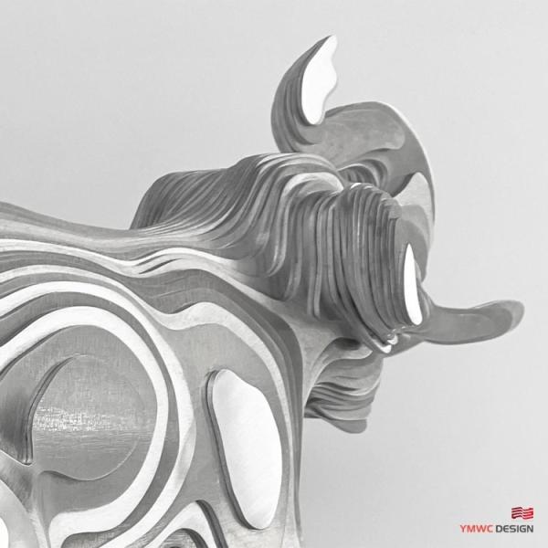 Custom Metal Animal Statue Life-Size Bronze Elephant Sculpture Made of Stainless Steel