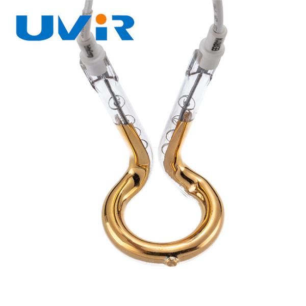 650W 240V Gold Ring Infrared Lamp 52mm OD Shortwave Heating