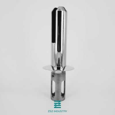 D48mm X H280mm Frameless Glass Spigots With Satin / Mirror Finishing