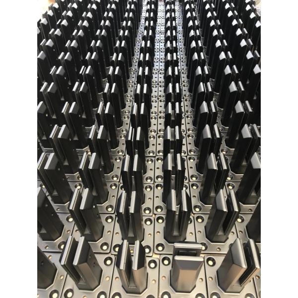 Clampada de cristal de precisión de inversión de vidrio fundido en negro con revestimiento