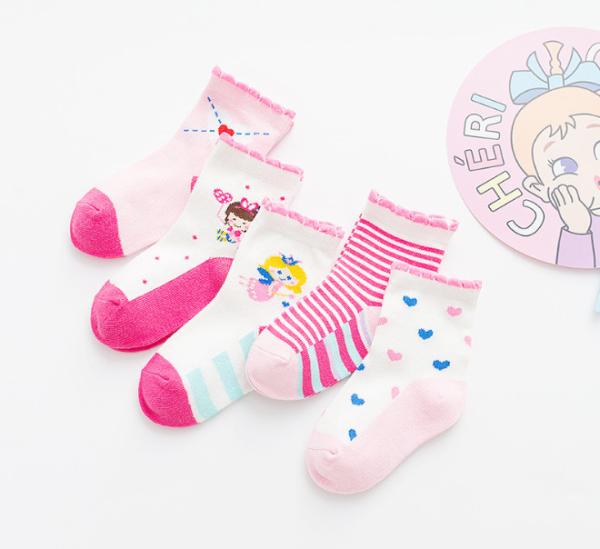 Pretty Colorful Toddler Girl Ankle Socks Lovely Soft Hand Feeling Any Logo Available