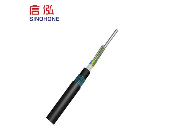 Buried Fiber Armored Fiber Optic Cable Layer Stranded Optical For Telecommunications