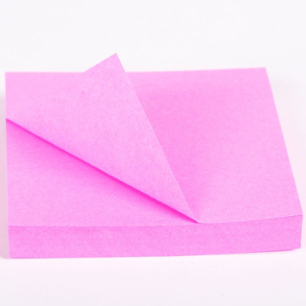 quality custom office square shape 3x3 inch pink message note sticky notes for office and school