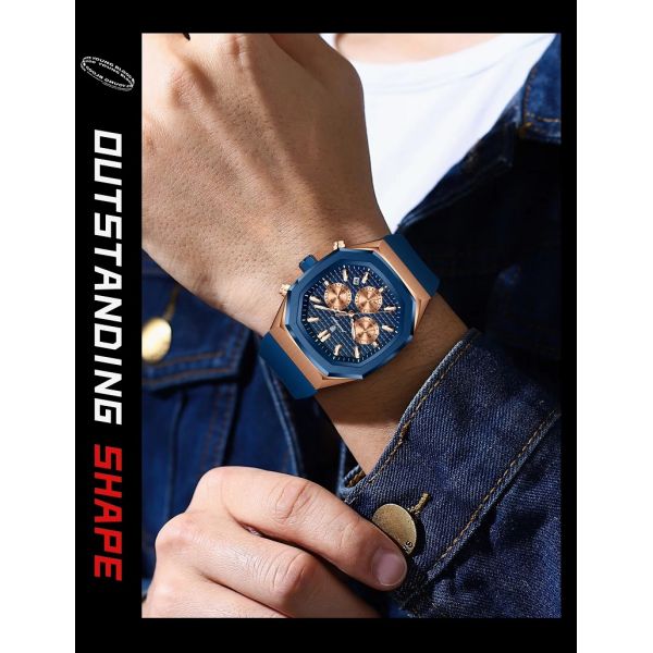 Waterproof Men's Quartz Watch · Silicone Strap | Luminous Dial - Direct from Chinese Manufacturer