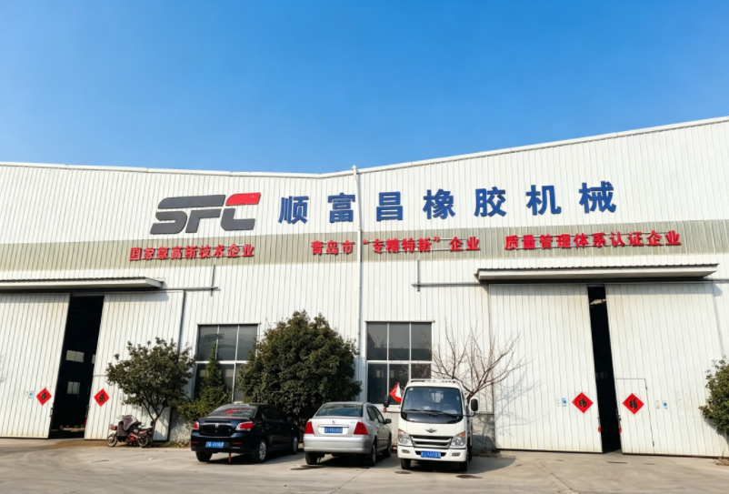 Duplex Rubber Curing Press Double Station Vulcanizing Machine For Rubber Mat Production