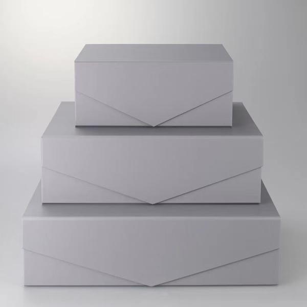 Переработанный подарочный картон складные коробки магнитное закрытие упаковка складывание для косметических парик обувь