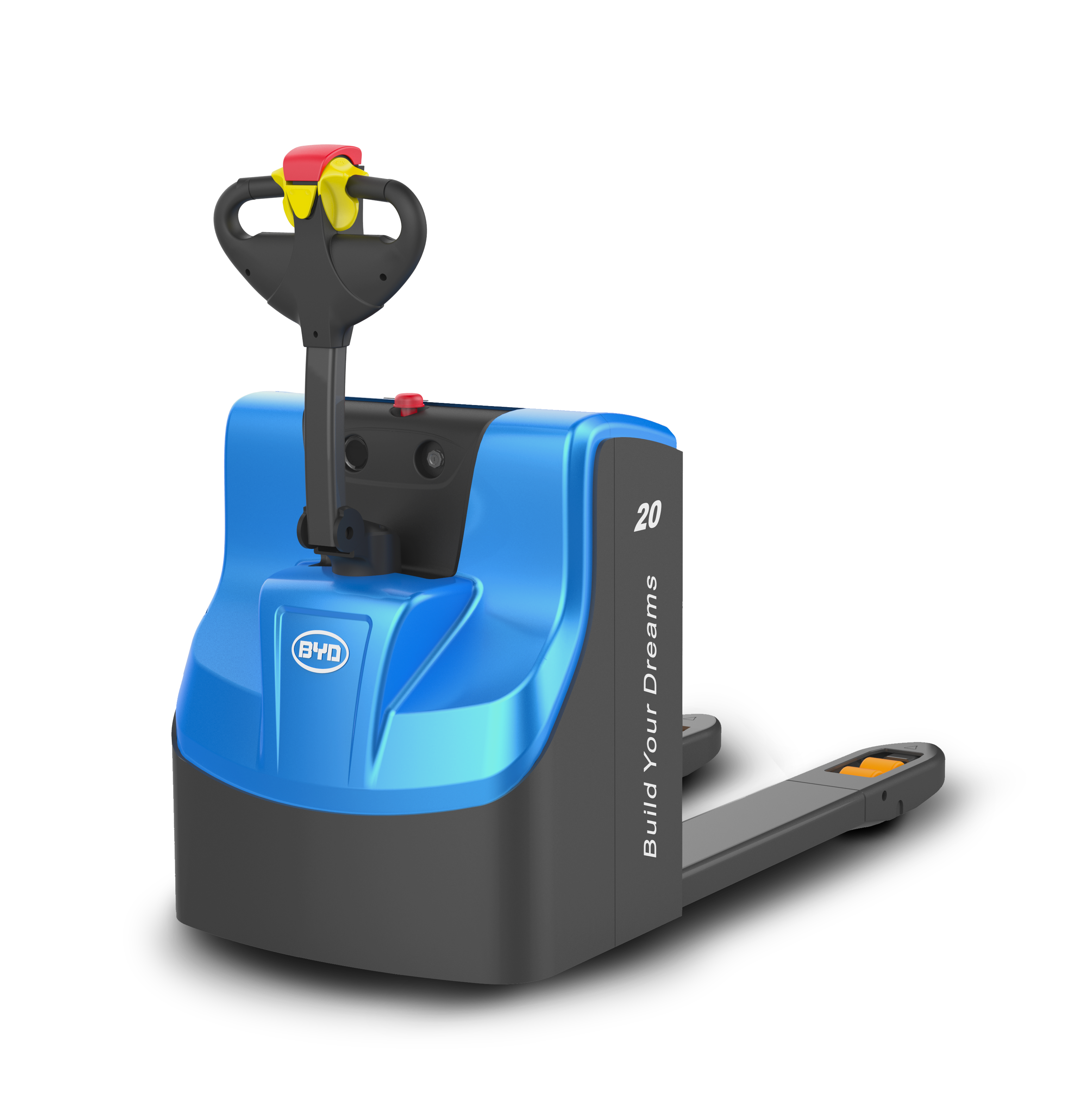 BYD Brand 2.0T Walking Pallet Truck For Warehouse Battery Capacity AH 210 Turning Radius  1515mm