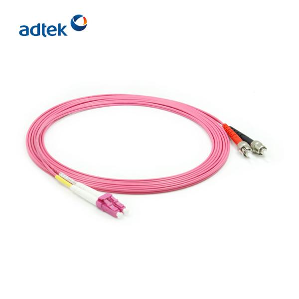 LC To ST Multimode Duplex Fiber Optic Patch Cable OM4 Optical Fiber Patch Cord