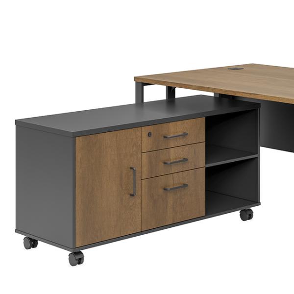 Mon idée Style Industriel Meuble Sub-Cabinet Mobile Mobilier de Bureau Simple Rangement Classeur