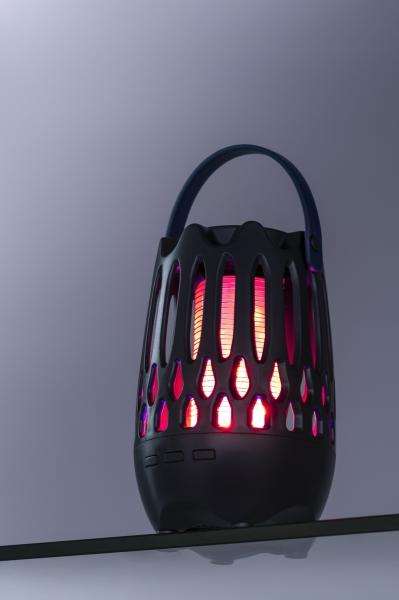 100 à 150 mètres carrés Surface applicable Camping extérieur rechargeable Mouchard tueur d'insectes Zapper avec lumière nocturne Bluetooth