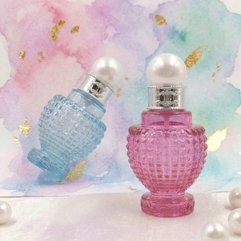 Glass Bottles Empty 60ml Makeup Body Lotion Cosmetic Pump Pineapple Shape