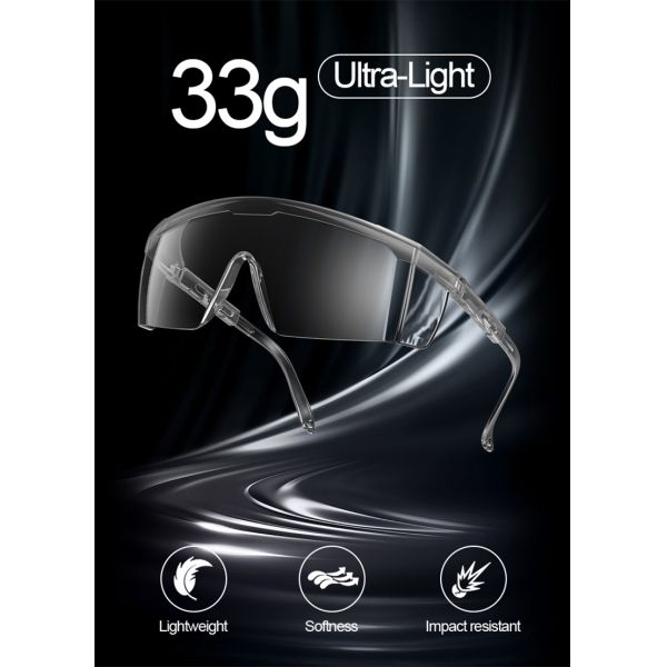Custom Dust Clear Dark Lens Shield Trendy Ansi Z87 Unisex Impact Resistant Designer Polycarbonate Working Safety Glasses