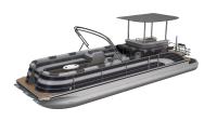 15-18 person Aluminum Pontoon Boat 8.2m Length For Fishing And Cruising