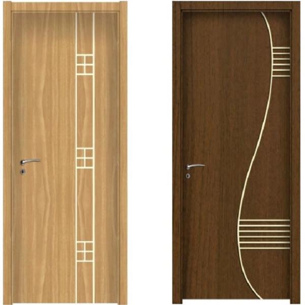 70mm Largura Últimos Desenhos Imagens Painel Sala Interior UPVC PVC Porta de Casamento