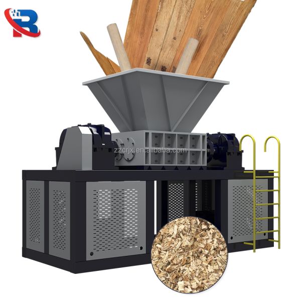 Wooden Pallet Dual-Shaft Shredder, Nail-Containing Wood Shredder, Used Furniture Shredder Manufacturer