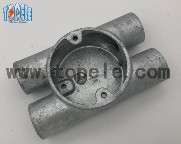 BS4568 Electrical Conduit Fittings Twin Through Way H Malleable Iron Box 20mm -32mm