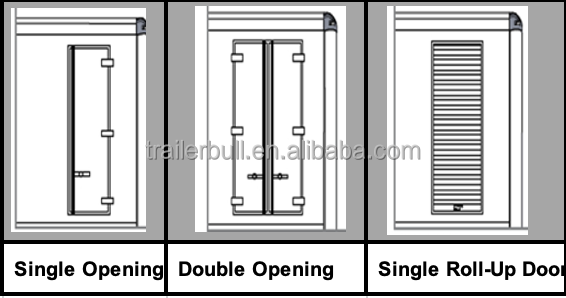 Fuel 20ft FRP Refrigeration Truck Box Body For Howo Shacman Models 5 Fold EPDM Sealing