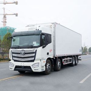 Foton 8*4 9.6m Long Distance Food Transportation Freezer Refrigerator Truck