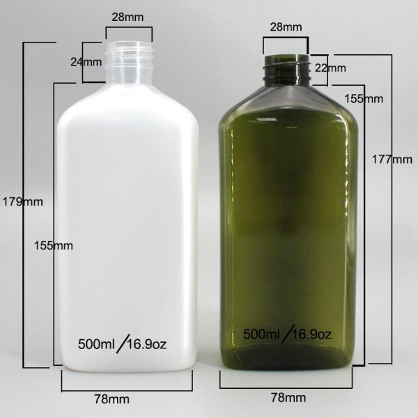 Темные ые-зелен бутылки 16.9oz 28mm оптовые пластиковые