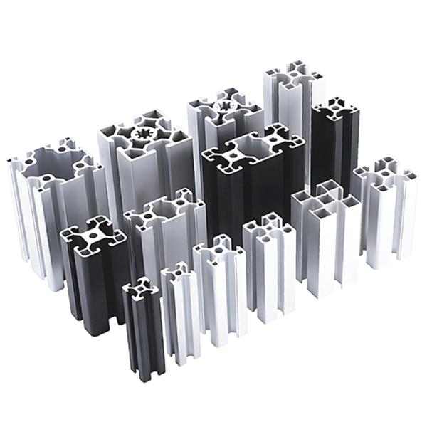 Profilé en alliage d'aluminium anodisé 4040 argenté standard européen 40x40