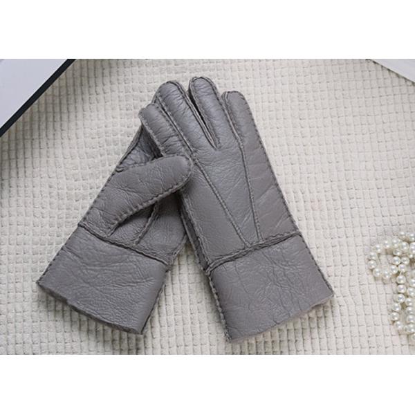 La guarnición más caliente de la piel de la corderina de Australia de los guantes de la zalea de la prenda impermeable natural de la suavidad