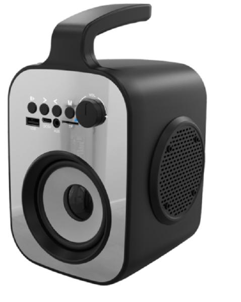 Altavoz Bluetooth, salida de 11W, controladores de 3+2x2, batería de 1200mAh, carcasa ABS negra, soporta Bluetooth/TF/FM/AUX/USB/Hands-free