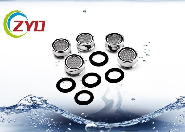 Stainless Steel Nut Shower Head Aerator , 77% Water Saving Bathroom Tap Aerator