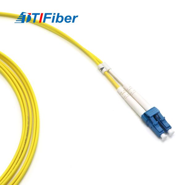 Гибкого провода оптического волокна TTIFiber FC-LC дуплекс желтого однорежимный