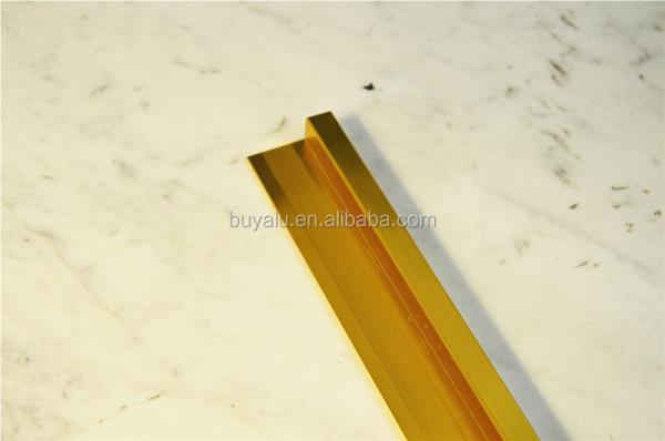 Interior Wall Aluminum Tile Trim cEramic Or Floor Edging Tile Trim