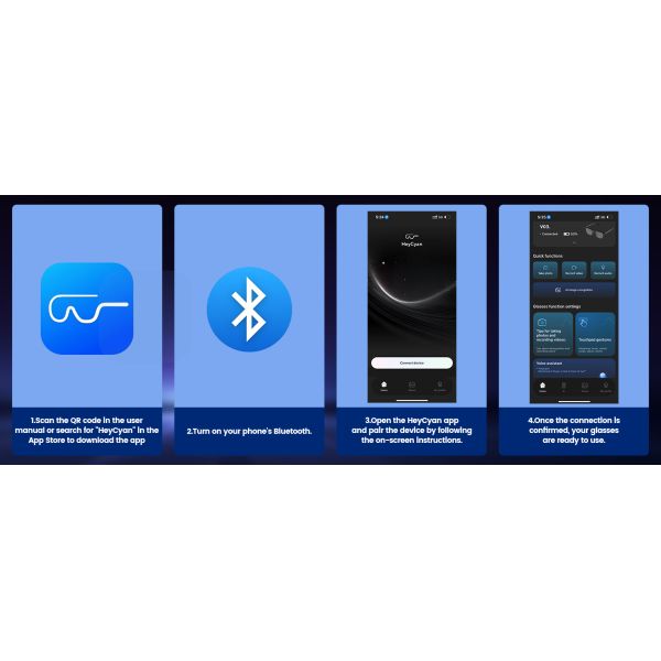 AI Smart Glasses With 8MP Camera, Real-Time Translation, 4K Video & Dual Microphone Noise Cancellation, Voice Assistant, For Travel, Vlogging, Meetings