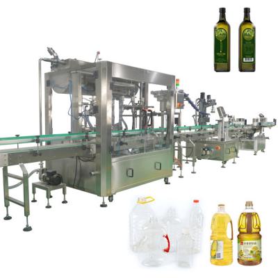 Máquina de enchimento de azeite de oliva de aço inoxidável 304 com vários botijões para linha de engarrafamento popular